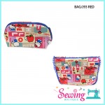 ORGANISER POUCH (2PC) - BAG/J93 IVORY & RED